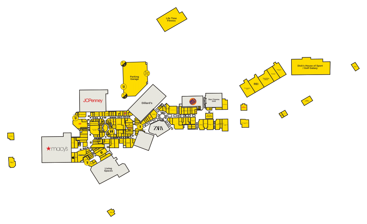 Baybrook Mall Directory Map