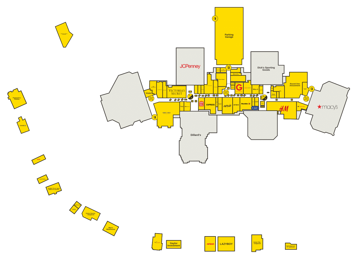 Deerbrook Mall Directory Map