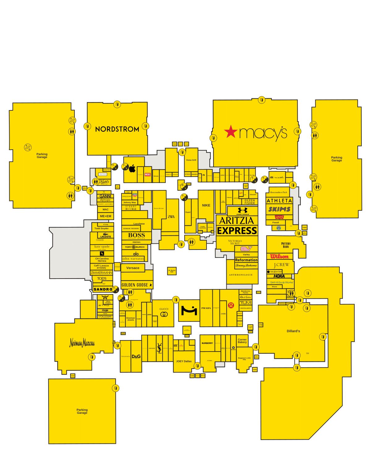 NorthPark Center Directory Map