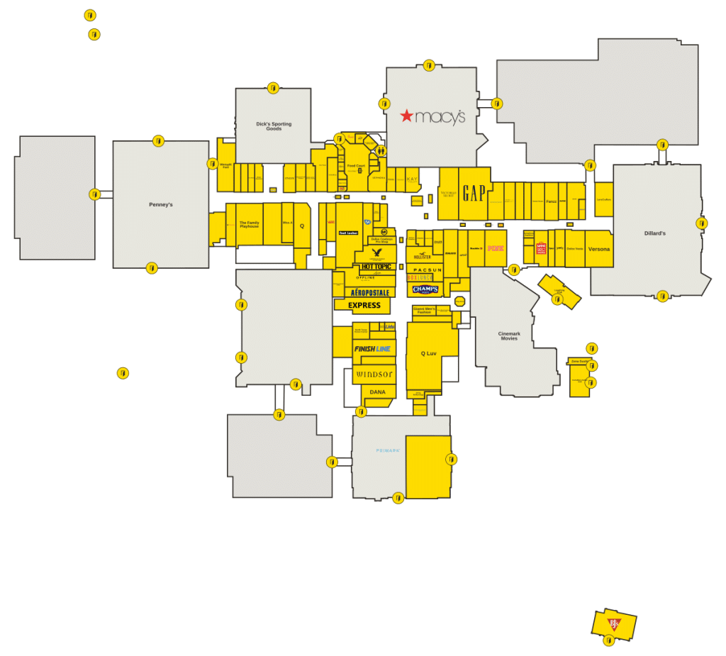 North East Mall Directory Map