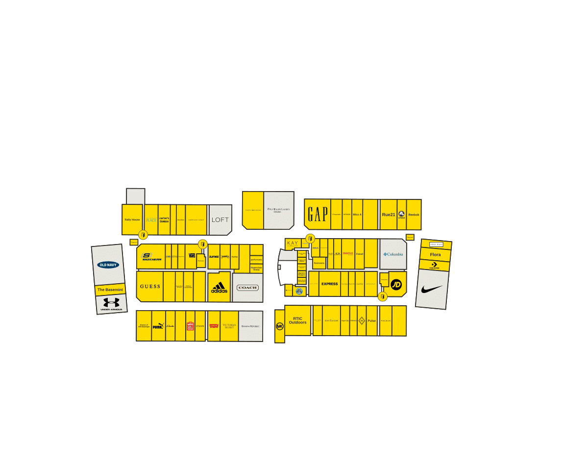 Tanger Outlets Texas City Directory Map