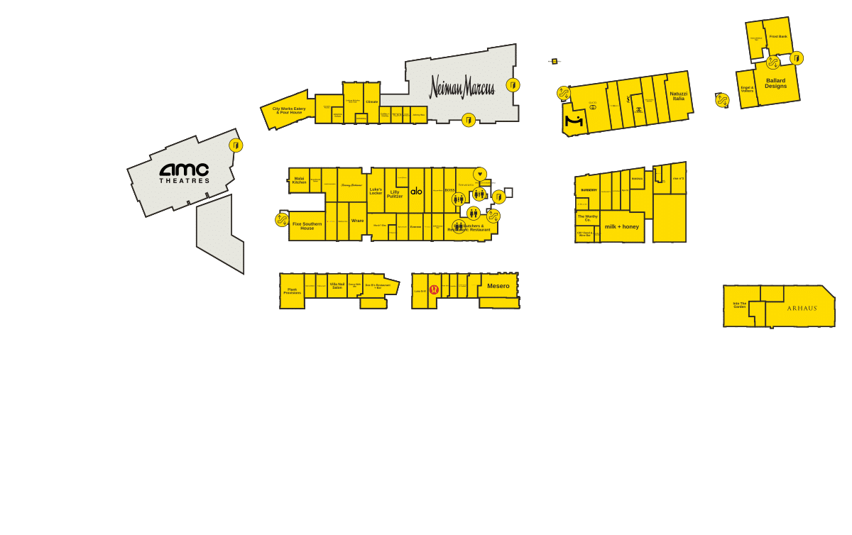 The Shops at Clearfork Directory Map