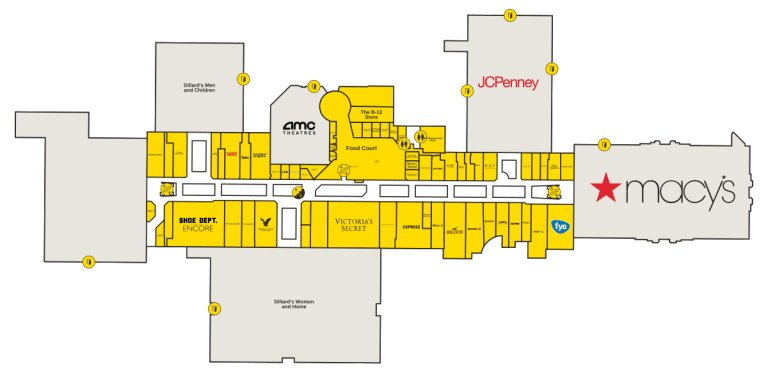 Lakeline Mall Directory Map