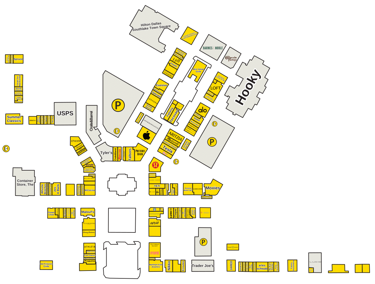 Southlake Town Square Directory Map
