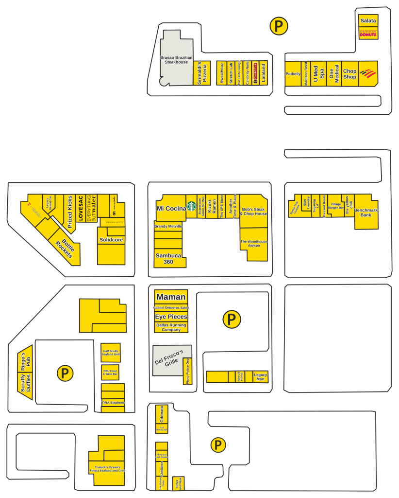 The Shops at Legacy East Directory Map
