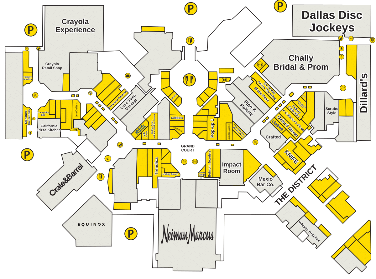 The Shops at Willow Bend Directory Map