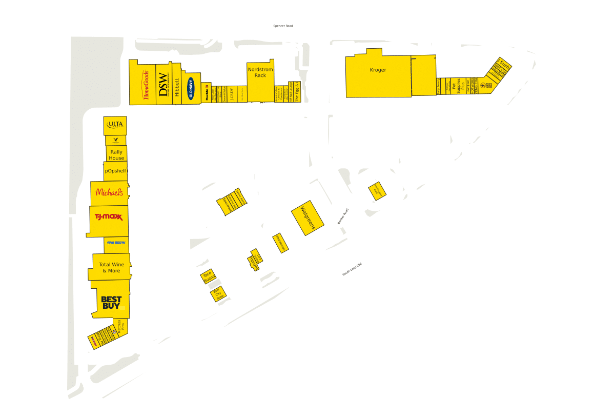 Denton Crossing Directory Map