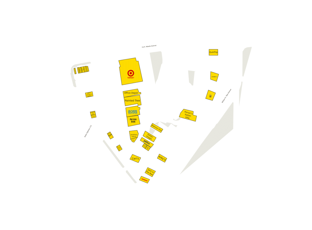 Grapevine Towne Center Directory Map