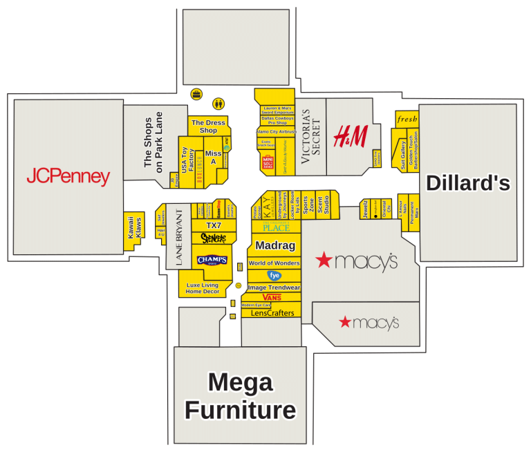 Ingram Park Mall Directory Map