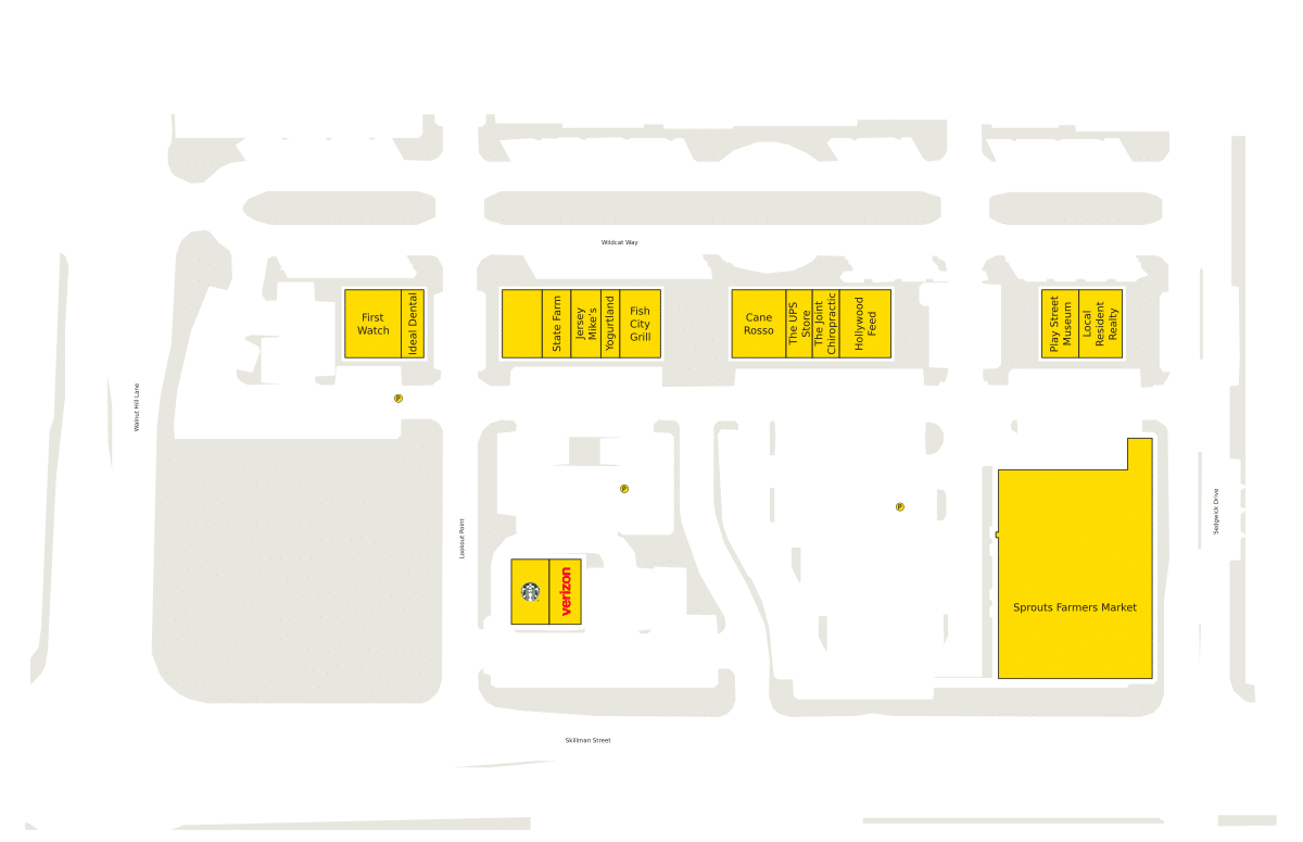 Lake Highlands Town Center Directory Map