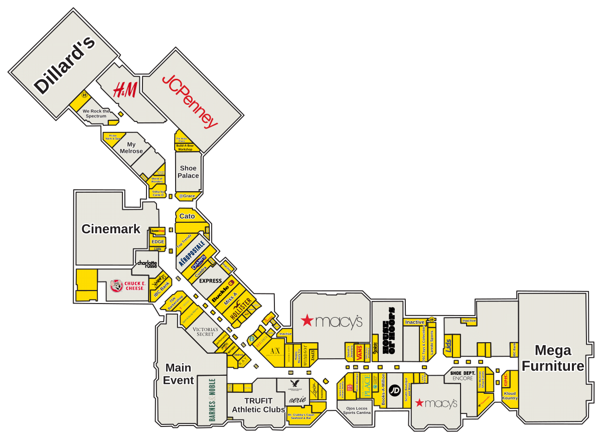 Mall del Norte Directory Map