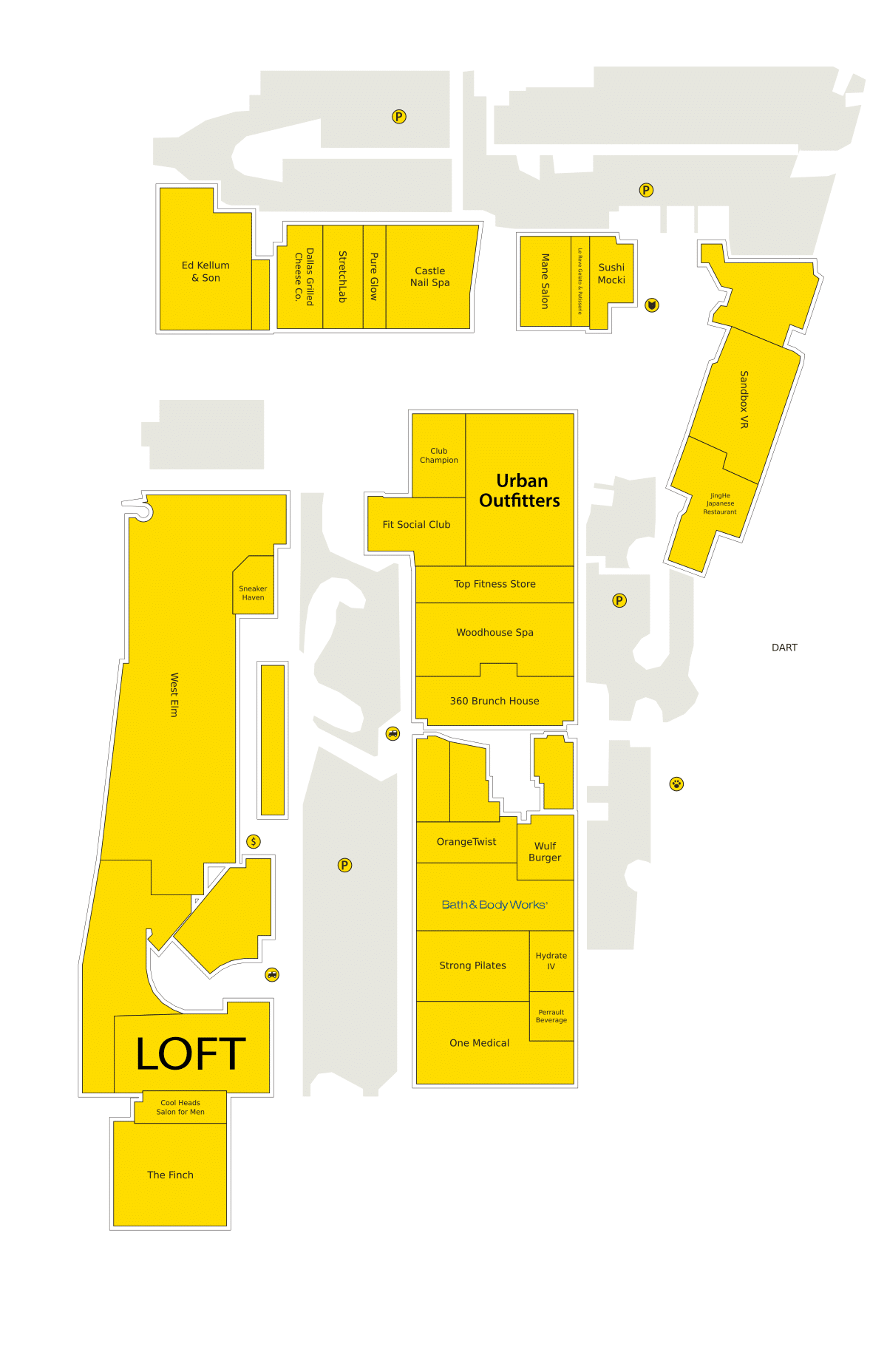 Mockingbird Station Directory Map