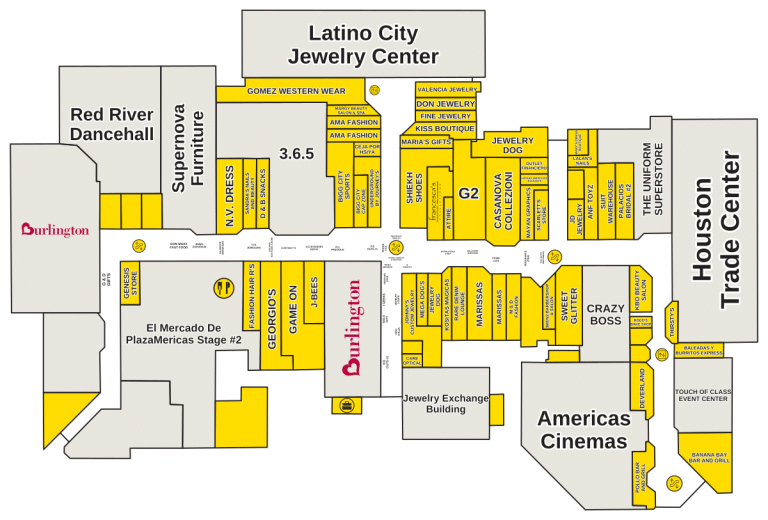 PlazAmericas Directory Map