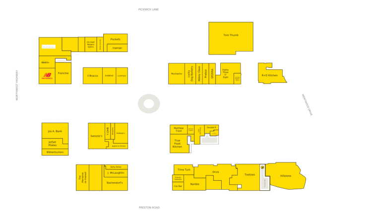 Preston Center Directory Map