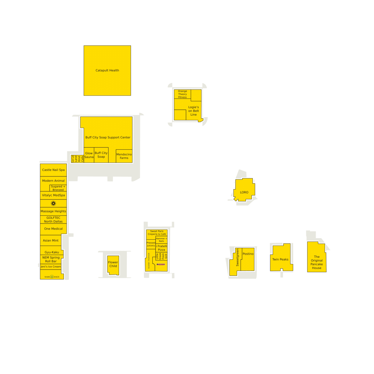 Prestonwood Place Directory Map