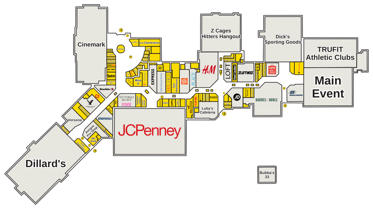 Sunrise Mall Directory Map