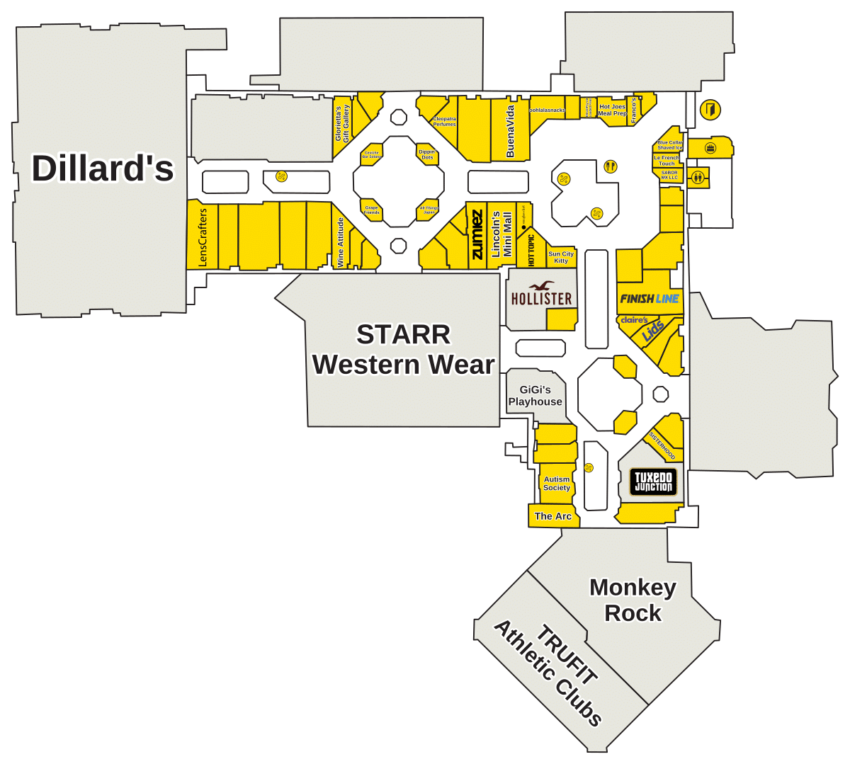 The Shoppes At Solana Directory Map
