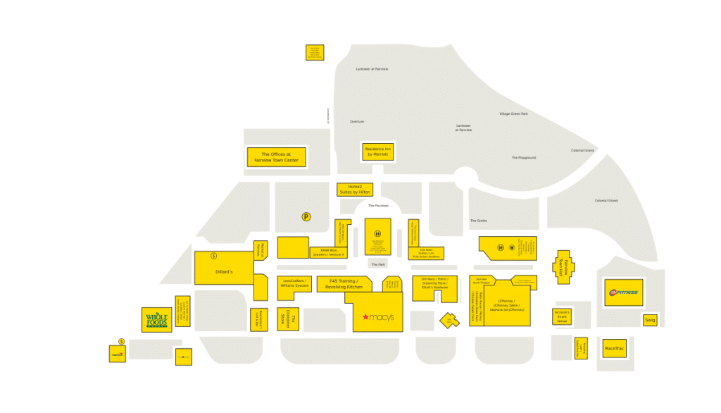 The Village at Fairview Directory Map